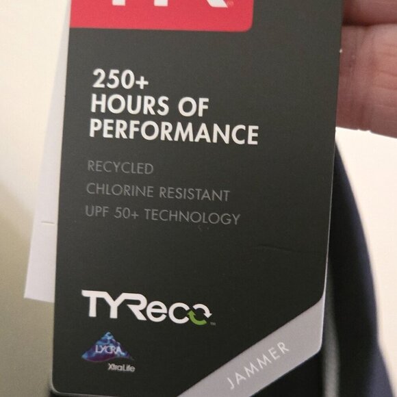 TYR NWT Alliance Jammer Swimsuit Black White ASO Olympics Size 32 - Picture 6 of 7